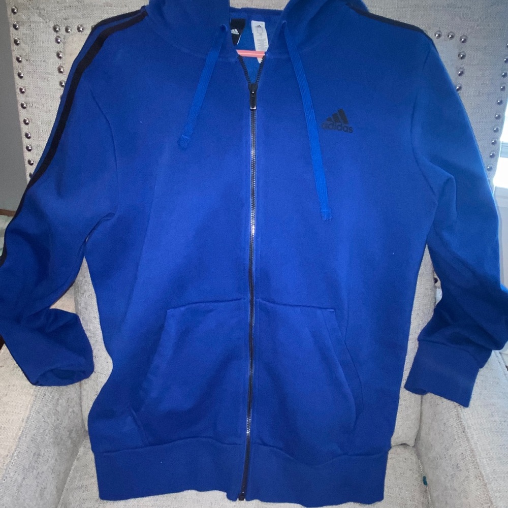 Adidas royal blue jacket. Medium.